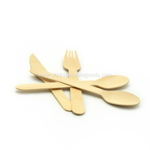 Eco-Friendly Natural Wooden Disposable Spoon Birchwood